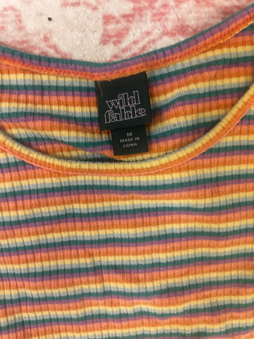 Striped Short Sleeve Tee - Multicolor - Picture 2 of 2